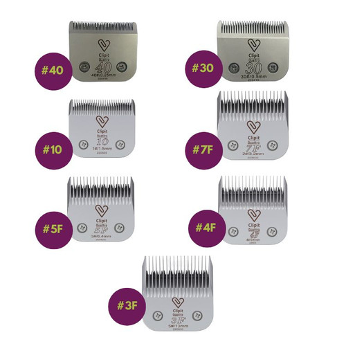 Clipit Quattro Titanium Clipper Blade Range Clipit Grooming