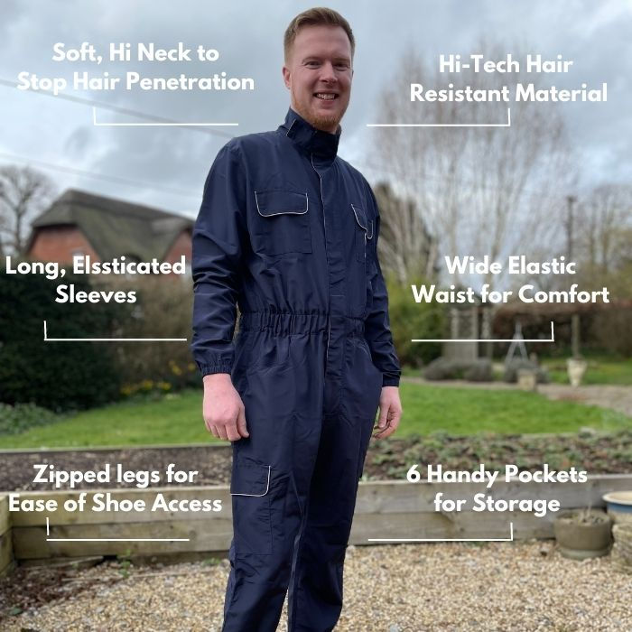 Thumbnail: Front view of Clipit suit worn by a man.
