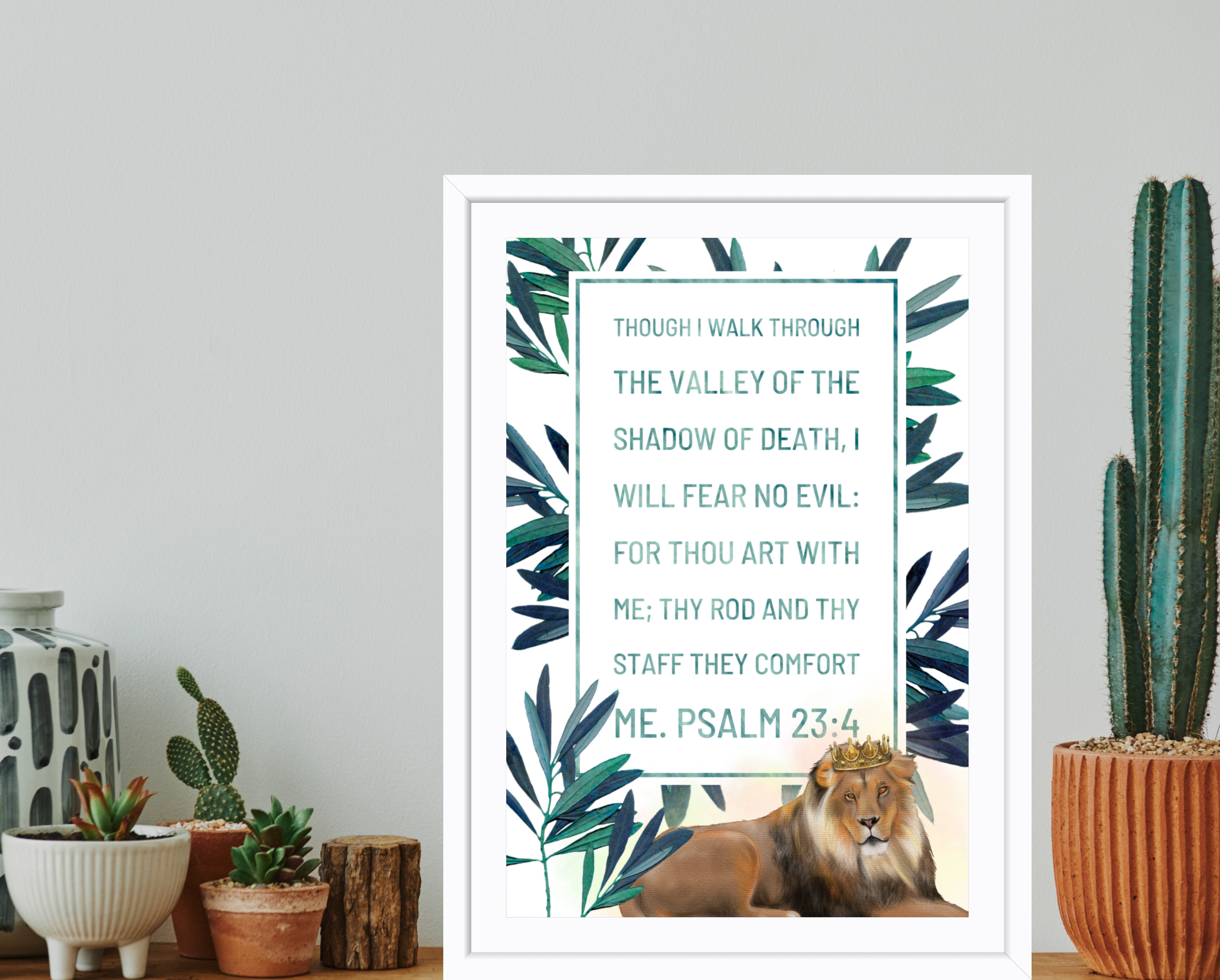 📖 Printable Bible Verse 🌿  -Psalm 23:4