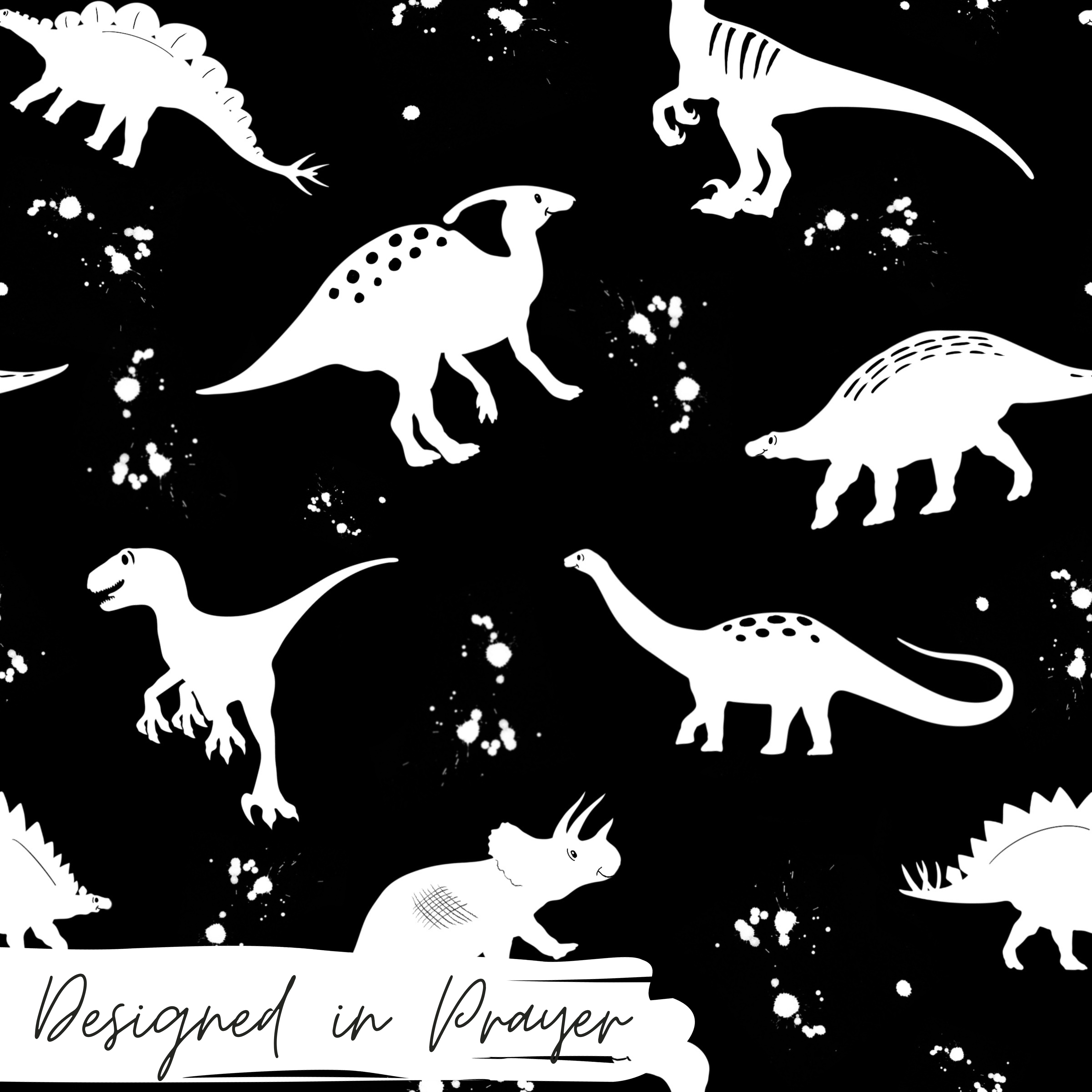 Silhouette dinos 🦖🦕Non-Exclusive -black