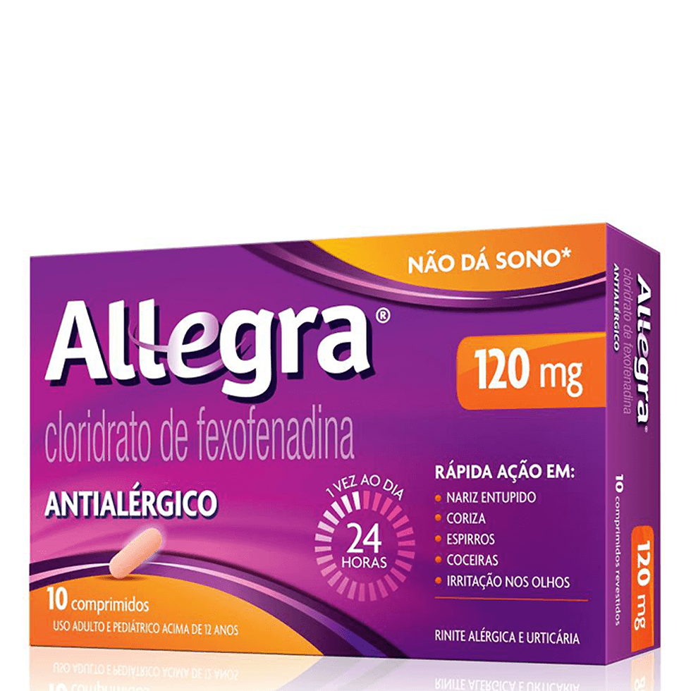 Antialérgico Allegra D 60mg + 120mg Sanofi 10