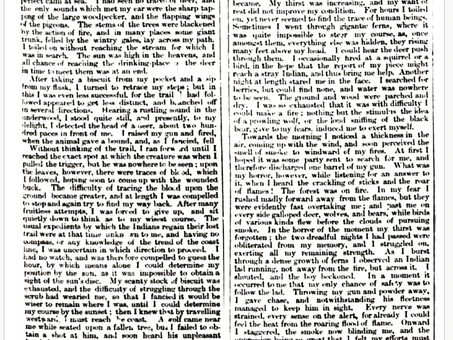 1846: A NIGHT IN VANCOUVER ISLAND WOODS.