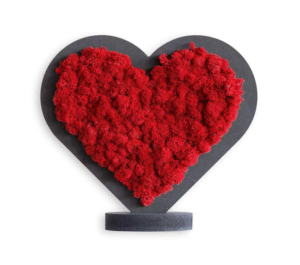 Miniaturbild: Piktogramm: Herzchen rot oder grün (20cm) und Ständer (10cm)