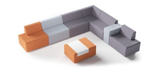 JAZZ Chill Out ist ein modulares Loungemöbelsystem, das sich leicht an individuelle Anforderungen anpassen lässt und ideal für Lounge- oder Empfangsbereiche ist.