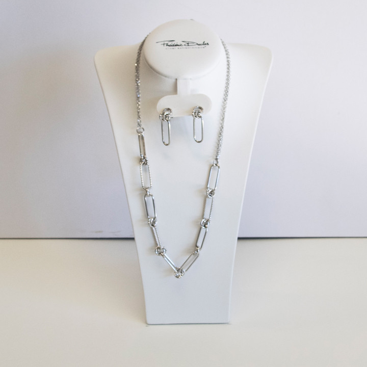 Paper Clip Drop Earring