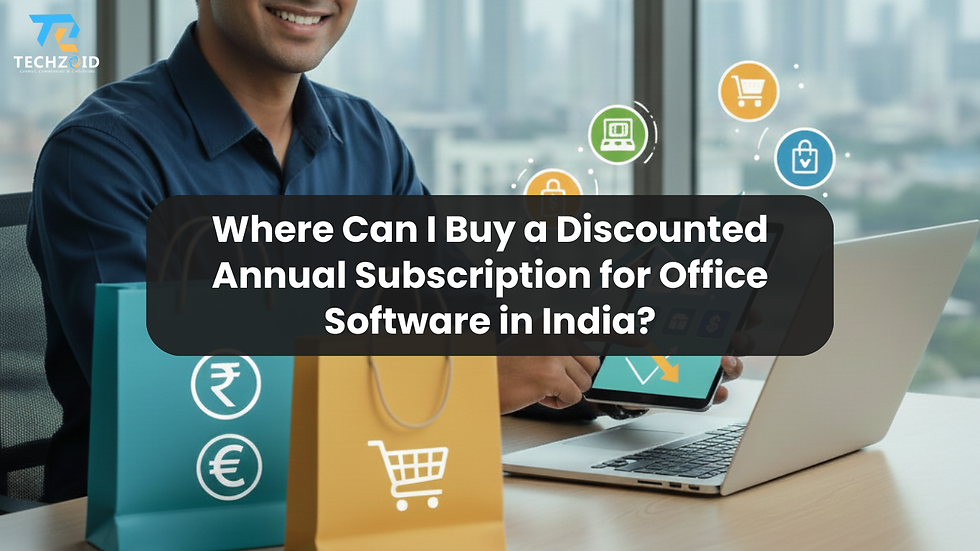 discounted annual office software subscription in India