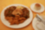 Plato ejecutivo con camarones