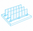 Diagram of vertical types of biosolar systems panels.