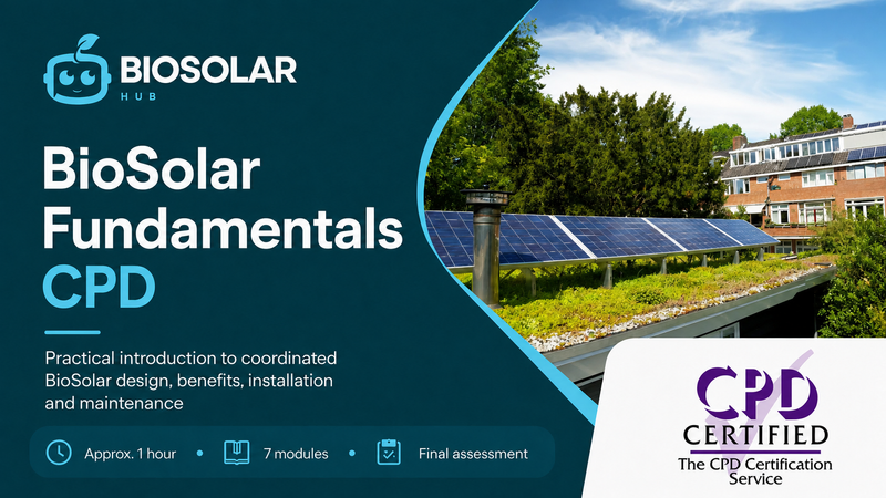 Biosolar CPD Training Course Green Roof Solar