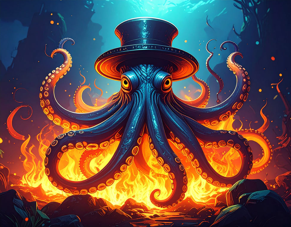 Firefly_a fire breathing octopus with in 959379 DrS