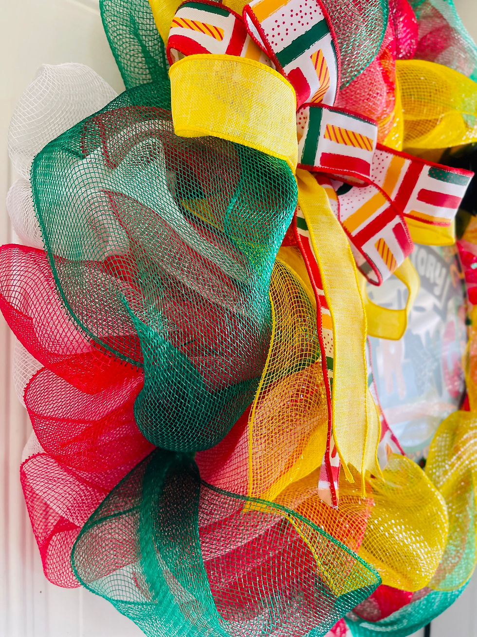 My History is Strong Piggy Back Wreath for front door