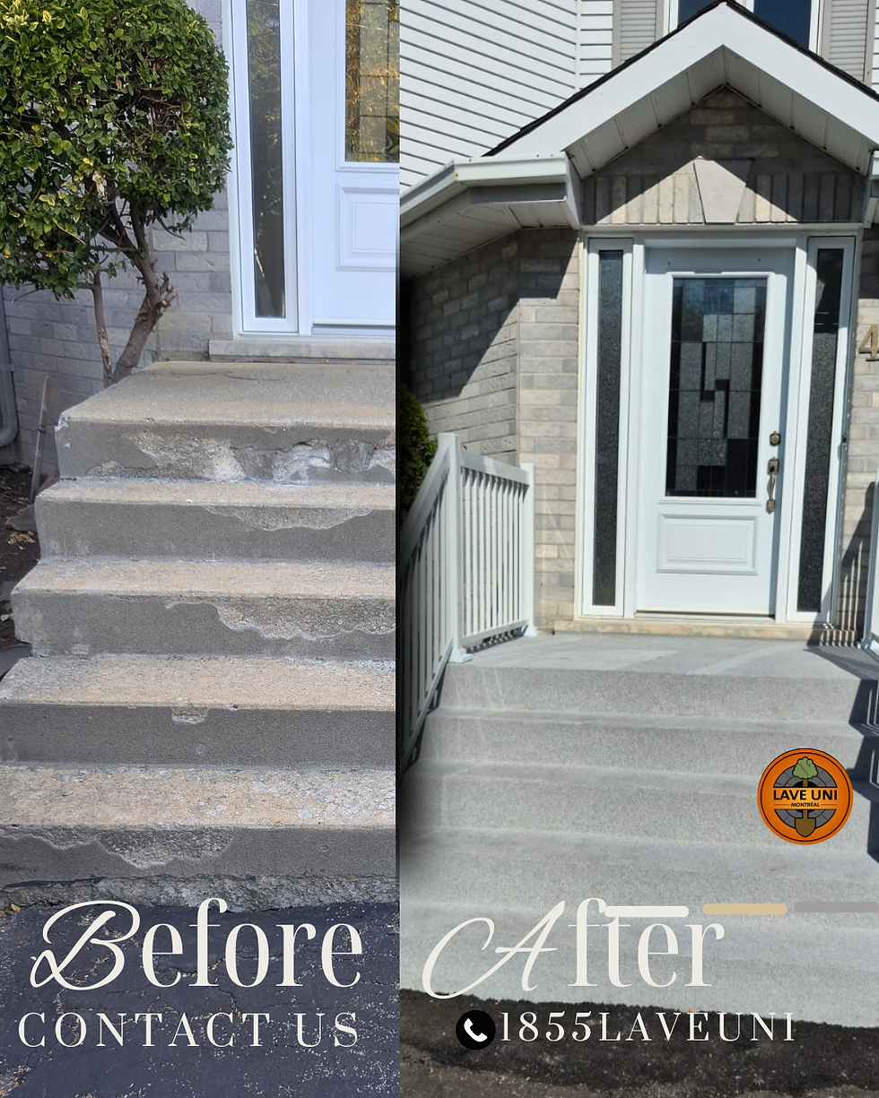 Application of a specialized MarTex coating on an outdoor patio in Montreal, with a slip-resistant, weather-resistant finish.