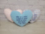 Thumbnail: Small 8" x 9" Heart Shaped Memorial Pillow