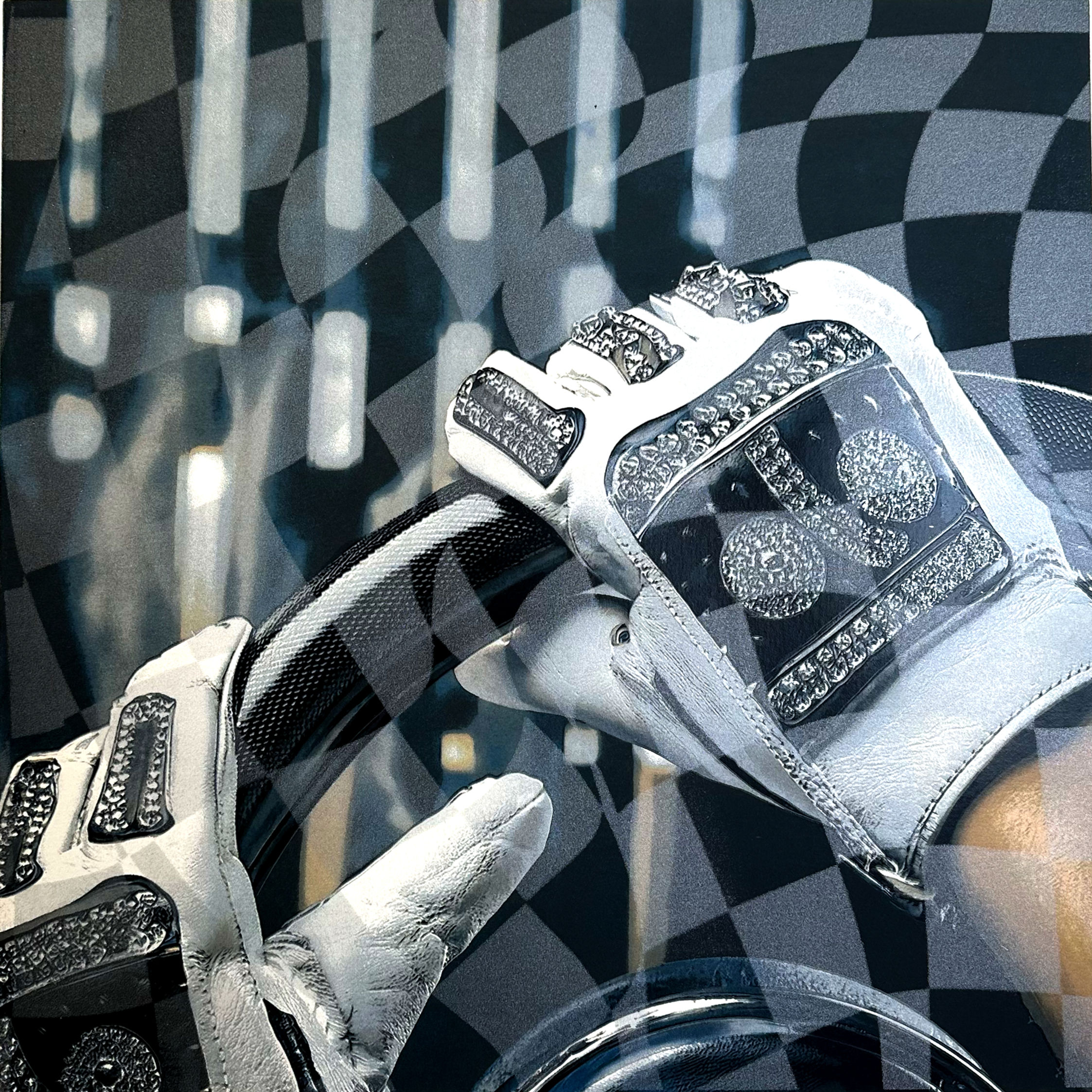 Behind This Wheel Monoprint