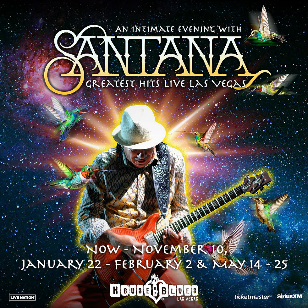 Carlos Santana Las Vegas Poster
