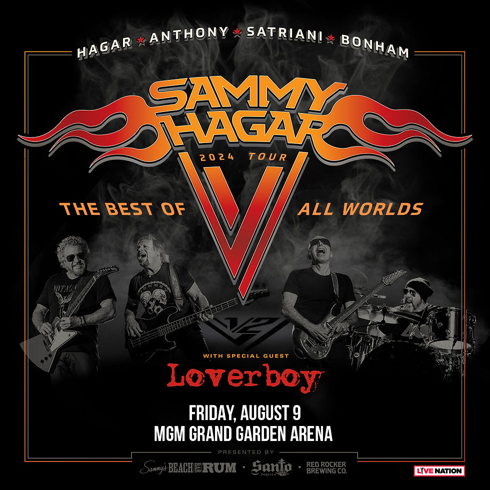 Sammy Hagar Bringing The Best of All Worlds Tour to MGM Grand Garden