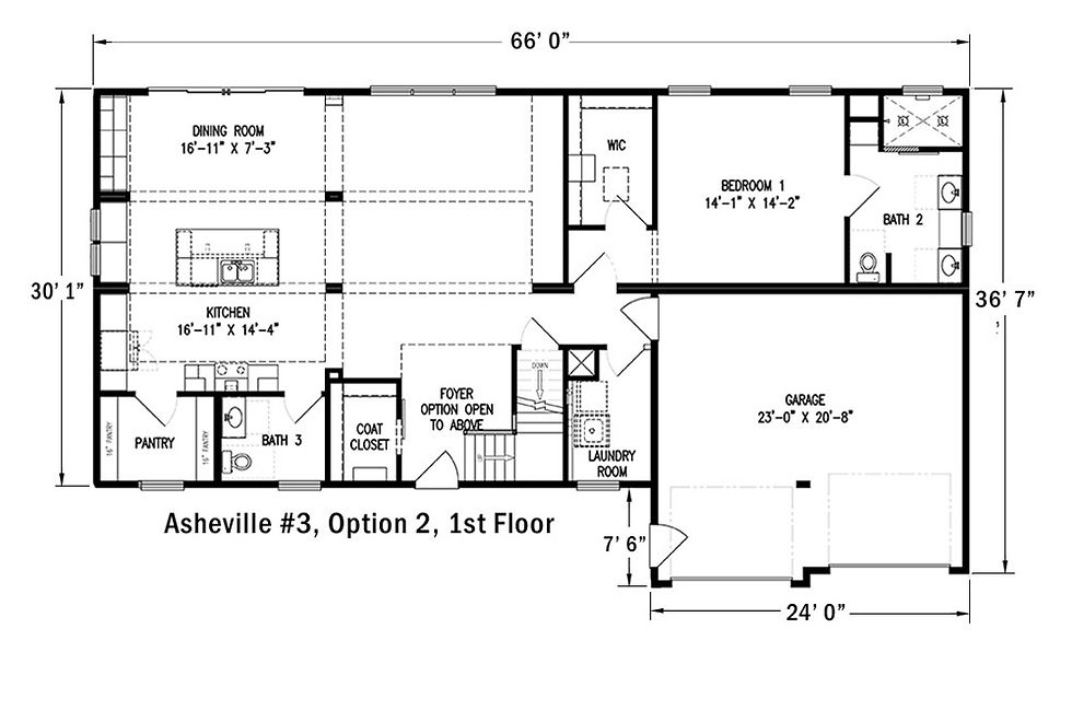 Asheville 3 Option 2 1st Floor