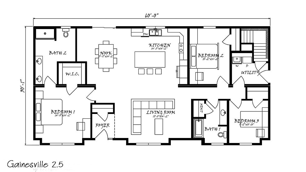 Gainesville 2.5 Floor Plan
