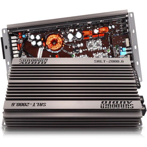 SUNDOWN AUDIO SALT-2000.6 : 100Wx2@4ohm + 150Wx2@4ohm + 550Wx2@1ohm AMPLIFIER