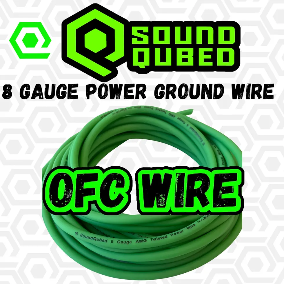 8 Gauge OFC (oxygen free copper) Power wire GREEN 250 Ft.