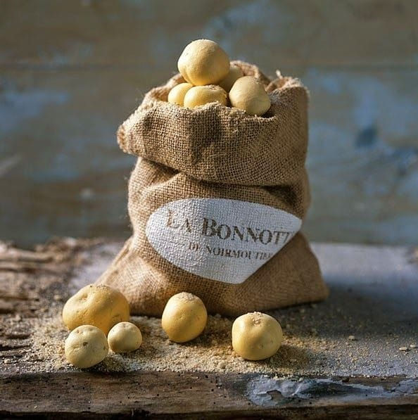 La Bonnotte potatoes are cultivated only on the small island of Noirmoutier in France. The island’s unique climate and soil, fertilized with seaweed, give these potatoes a delicate, almost sweet flavor. They’re hand-harvested only once a year, making them a rare and coveted crop. Their scarcity and labor-intensive production process contribute to their high cost.