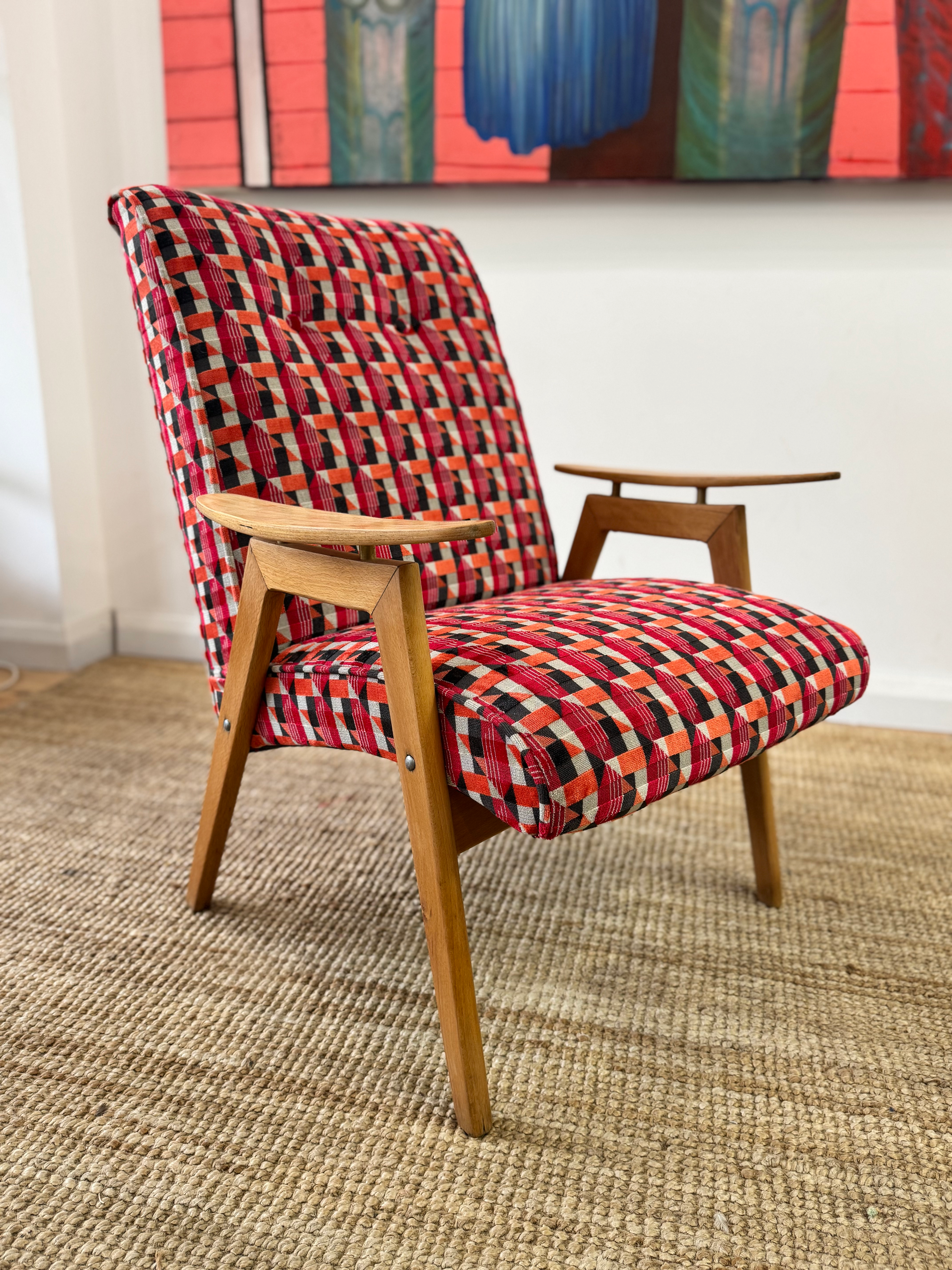 Czech Midcentury armchair by Jaroslav Smidek for Jitona, 1960s