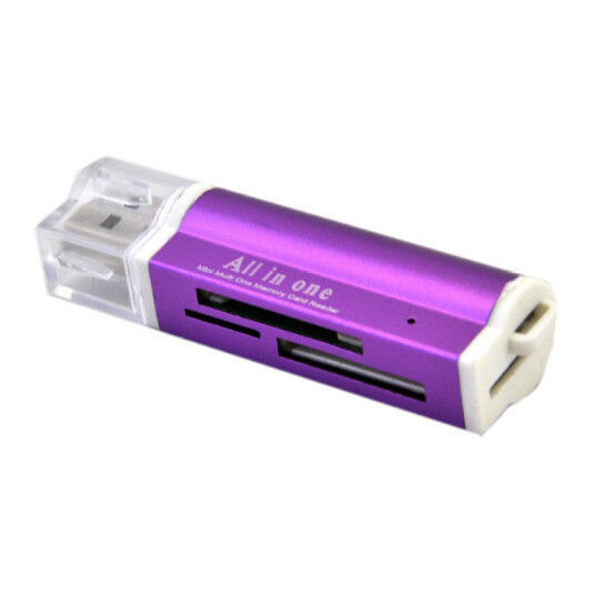 Thumbnail: USB2.0 Micro SD TF MMC SDHC MS Memory Card Reader