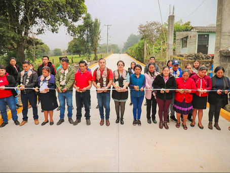 GOBIERNO DE HUEYAPAN INAUGURA OBRA DE PAVIMENTACIÓN EN LA LOCALIDAD DE BUENA VISTA, SECCIÓN TERCERA
