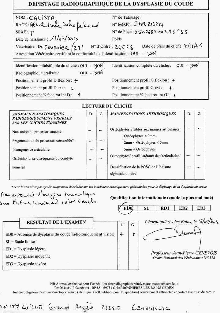 Resultat Radio coude Calista