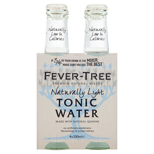 Fever Tree Naturally Light Tonic Water 4 Pack Sleeve