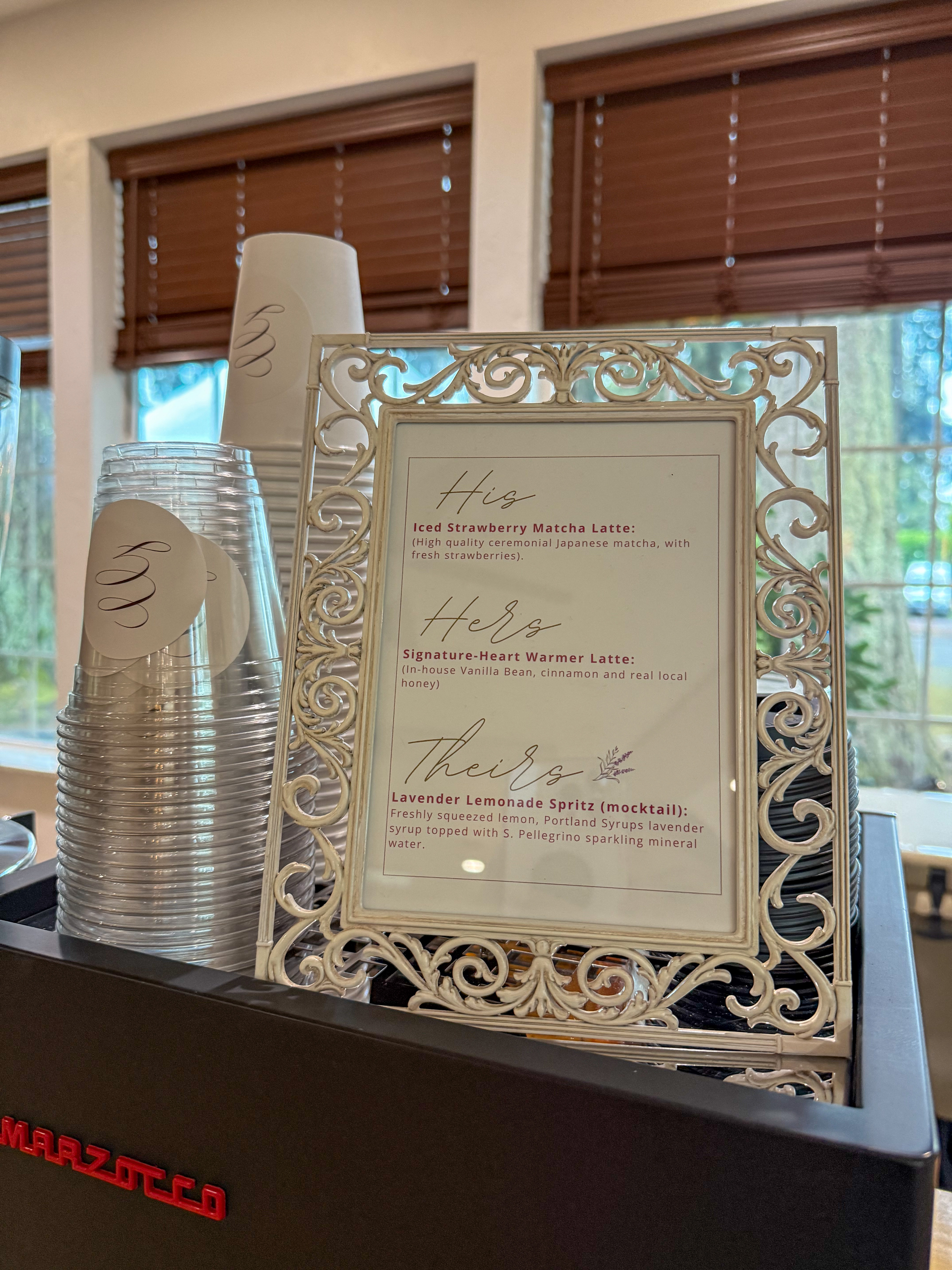 Photo: Customized Menus