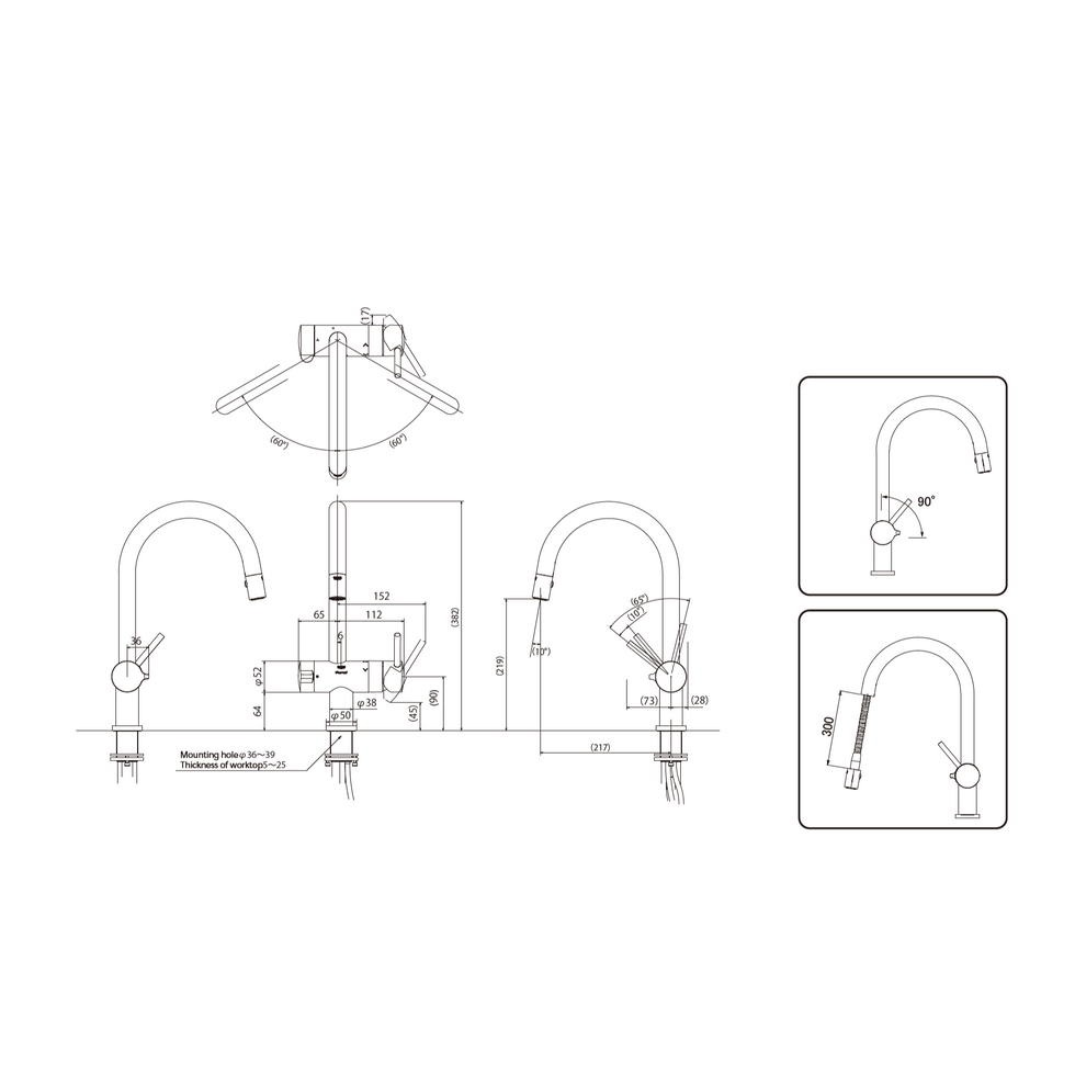 F914 specification chart