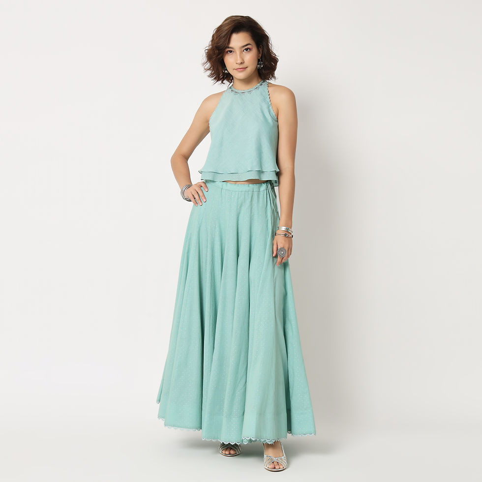 Thumbnail: Chandrima 07 TQ Skirt Set