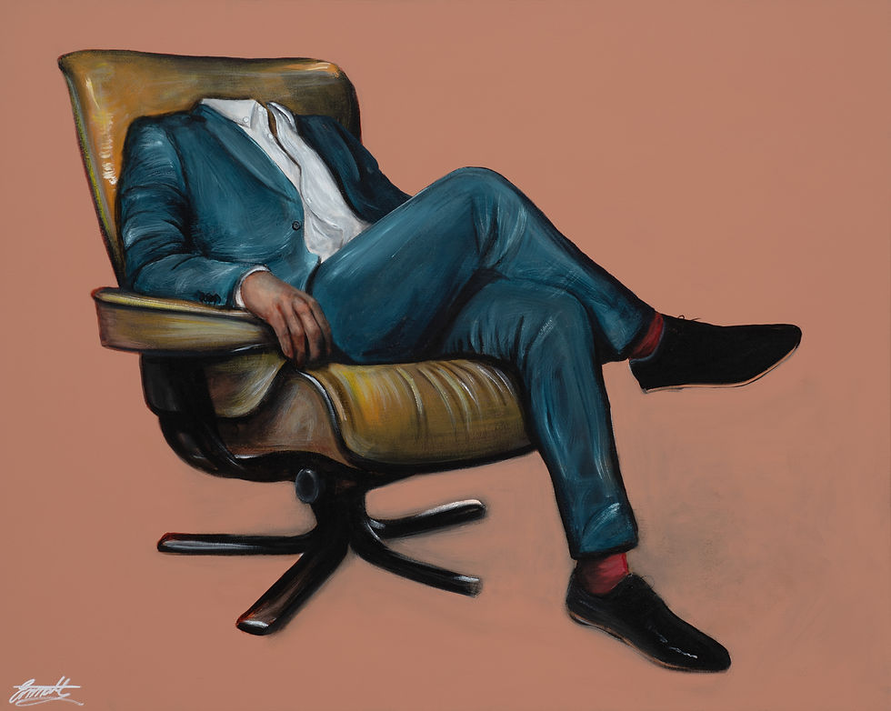'Waiting for you' 2025, Acrylic on canvas by Emma McAdam-Marmont