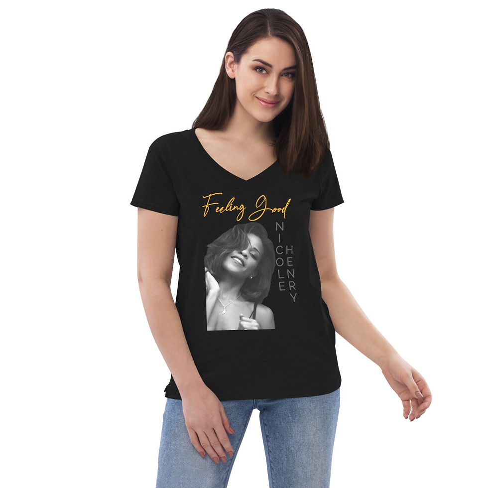 Thumbnail: Nicole Henry "Feeling Good" Women’s Recycled V-neck T-shirt