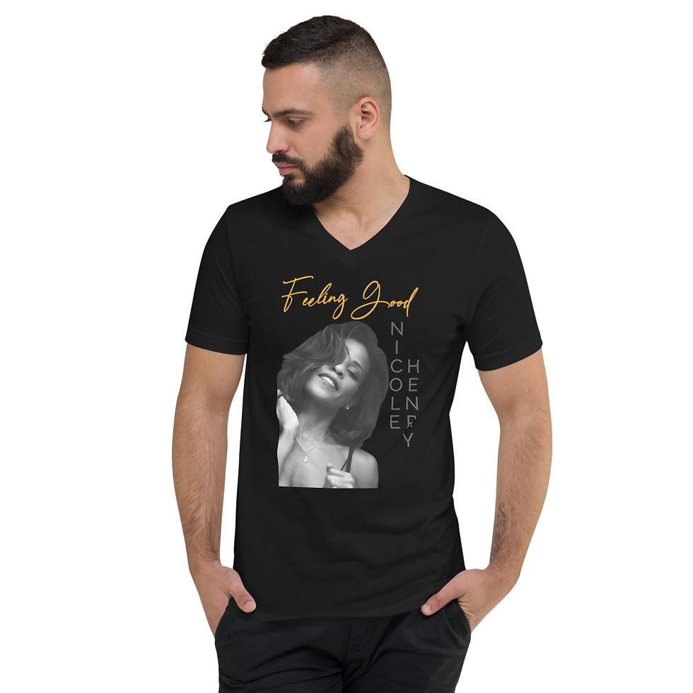 Thumbnail: Nicole Henry "Feeling Good" Unisex Short Sleeve V-Neck T-Shirt