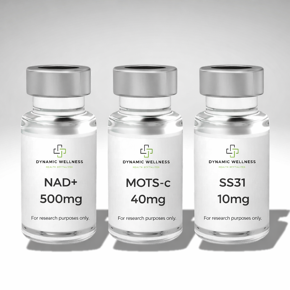 Mitochondrial stack research peptides NAD+ + MOTS-c + SS31