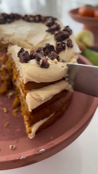 Pumpkin Ginger cake with Penuche frosting