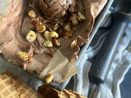 5 minute ice cream: chocolate hazelnut
