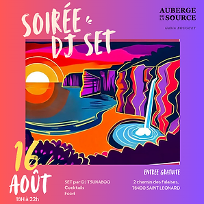 Evènement DJ SET Auberge de la Source Grainval
