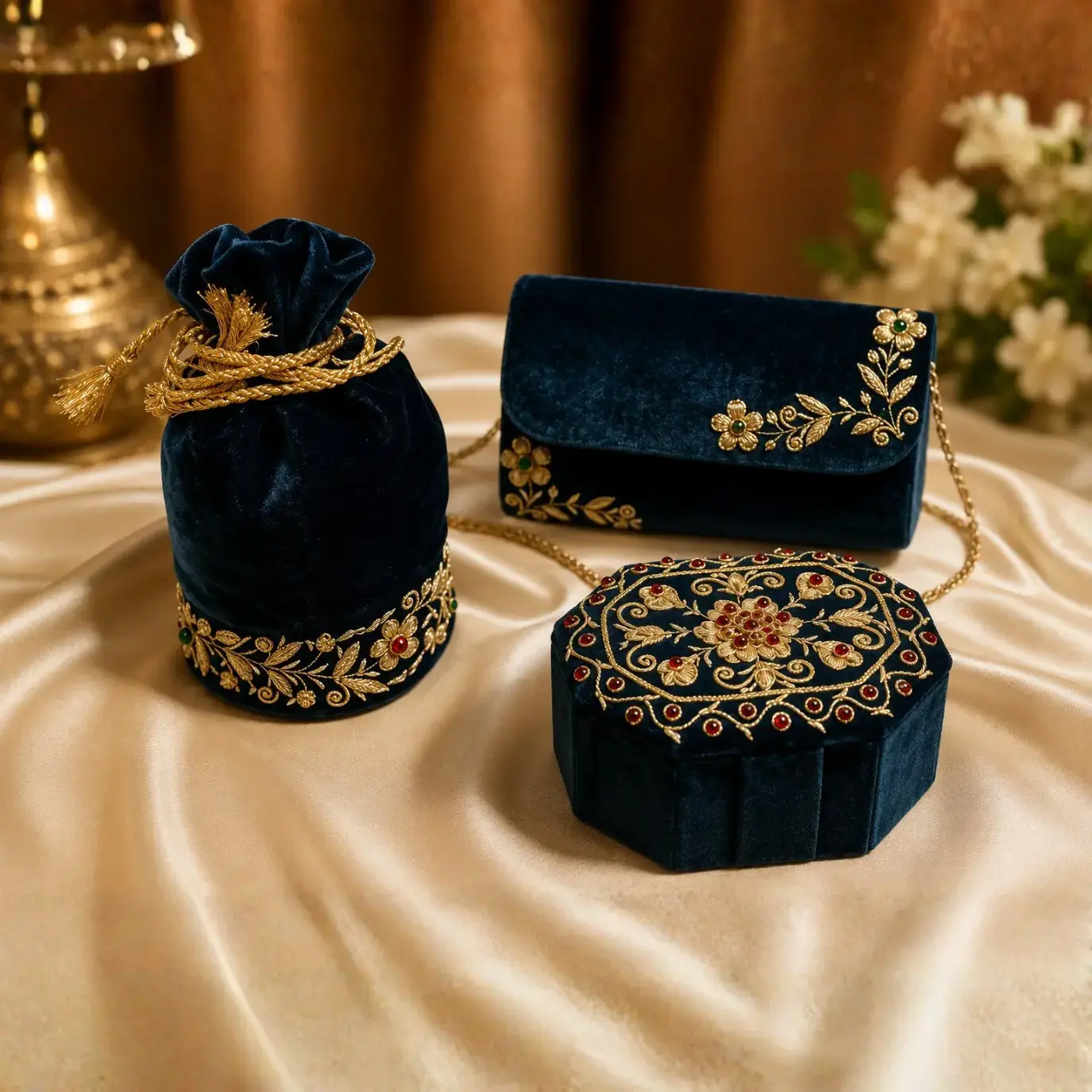 Trial-2 copy of Luxury Wedding Combo Set Potli Bag, Clutch Purse &