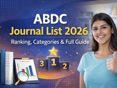ABDC Journal List 2026: Ranking, Categories & Full Guide