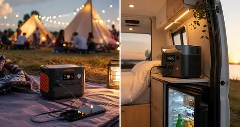 Powerstation voor camper vergeleken met festival model op capaciteit gewicht en continu vermogen