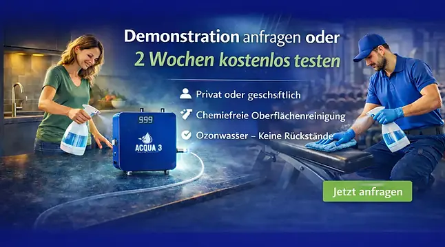 Ozonwasser Demonstration Erklärung