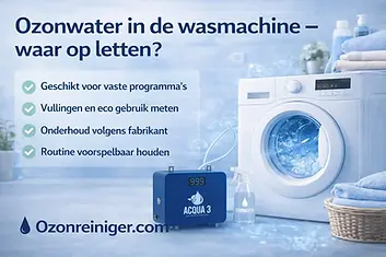 Ozonwater in de wasmachine: proceshub