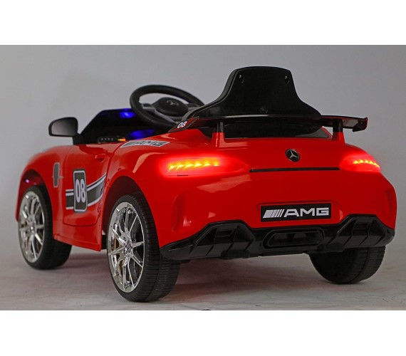 Thumbnail: Futuristic Benzy AMG 998 12 volt battery operated kids car 1-5 year-Red Graphic