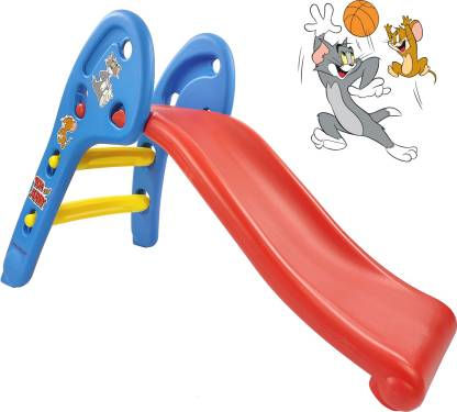 Kids Garden Foldable Slider with Tom & jerry Carton  (Multicolor)