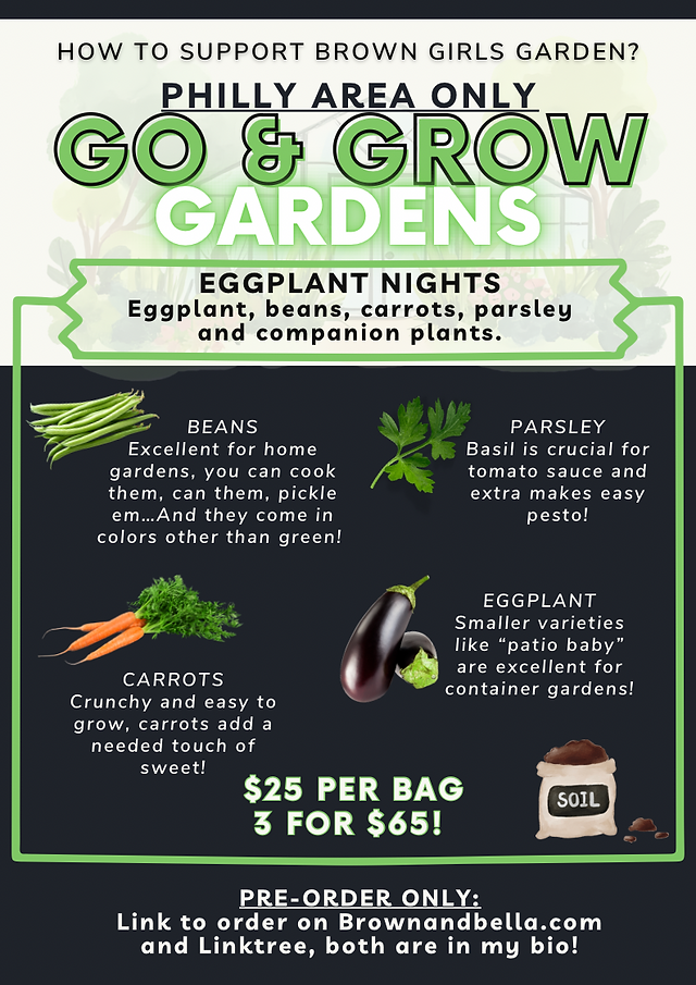Eggplant Nights Go & Grow Garden Bag from Brown Girls Garden
