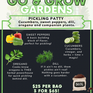 Pickling Patty Go & Grow Garden Bag from Brown Girls Garden