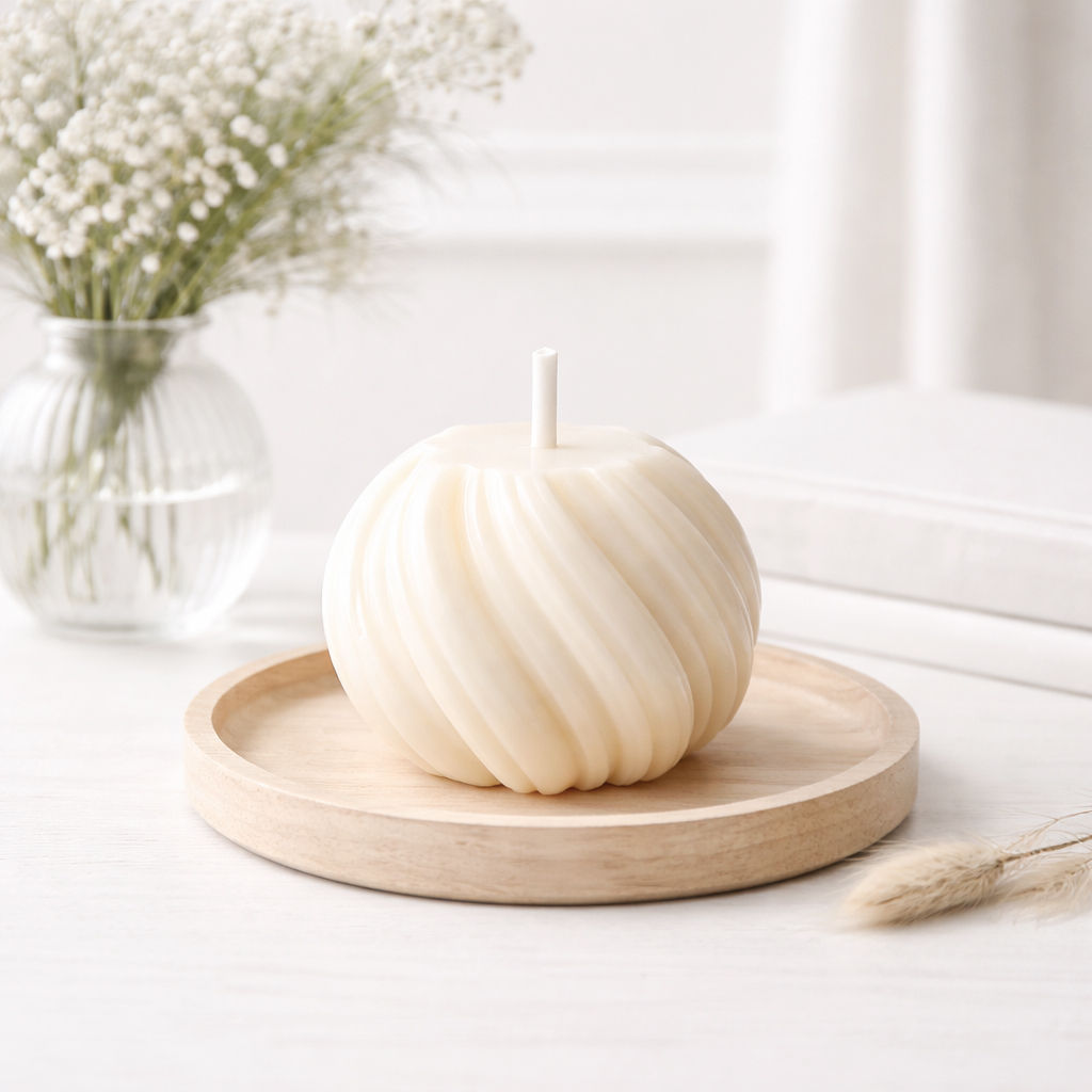 BOUGIE PARFUMÉE  - BOULE SPIRALE